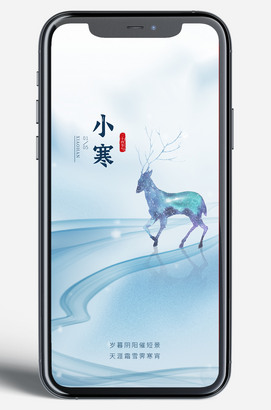 小寒节气移动端海报