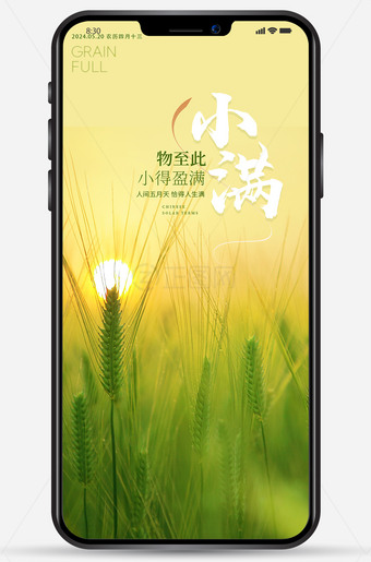二十四节气小满海报