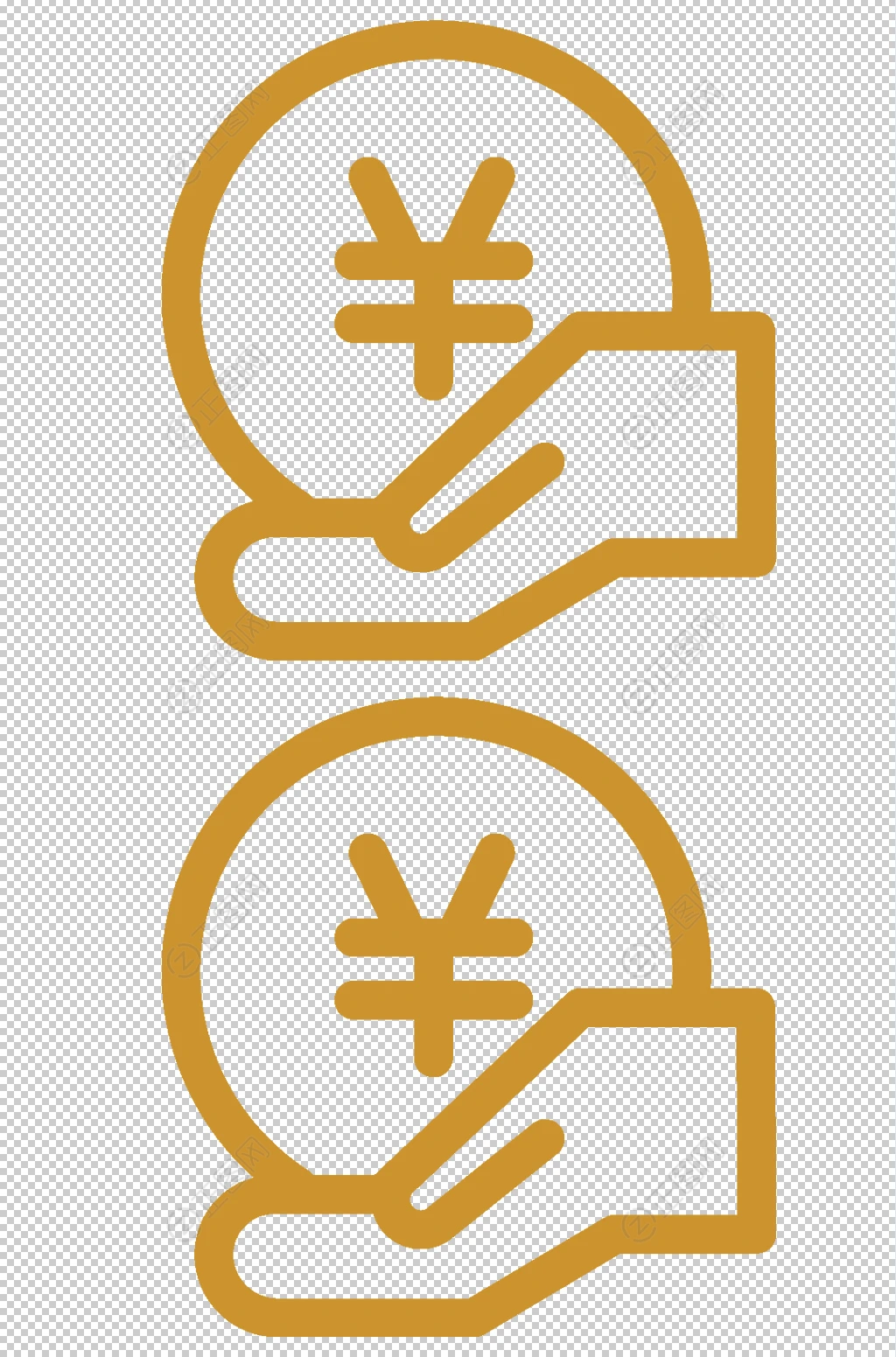 手握金币图标下载 手握金币图标下载