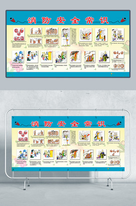 消防安全常识宣传展板