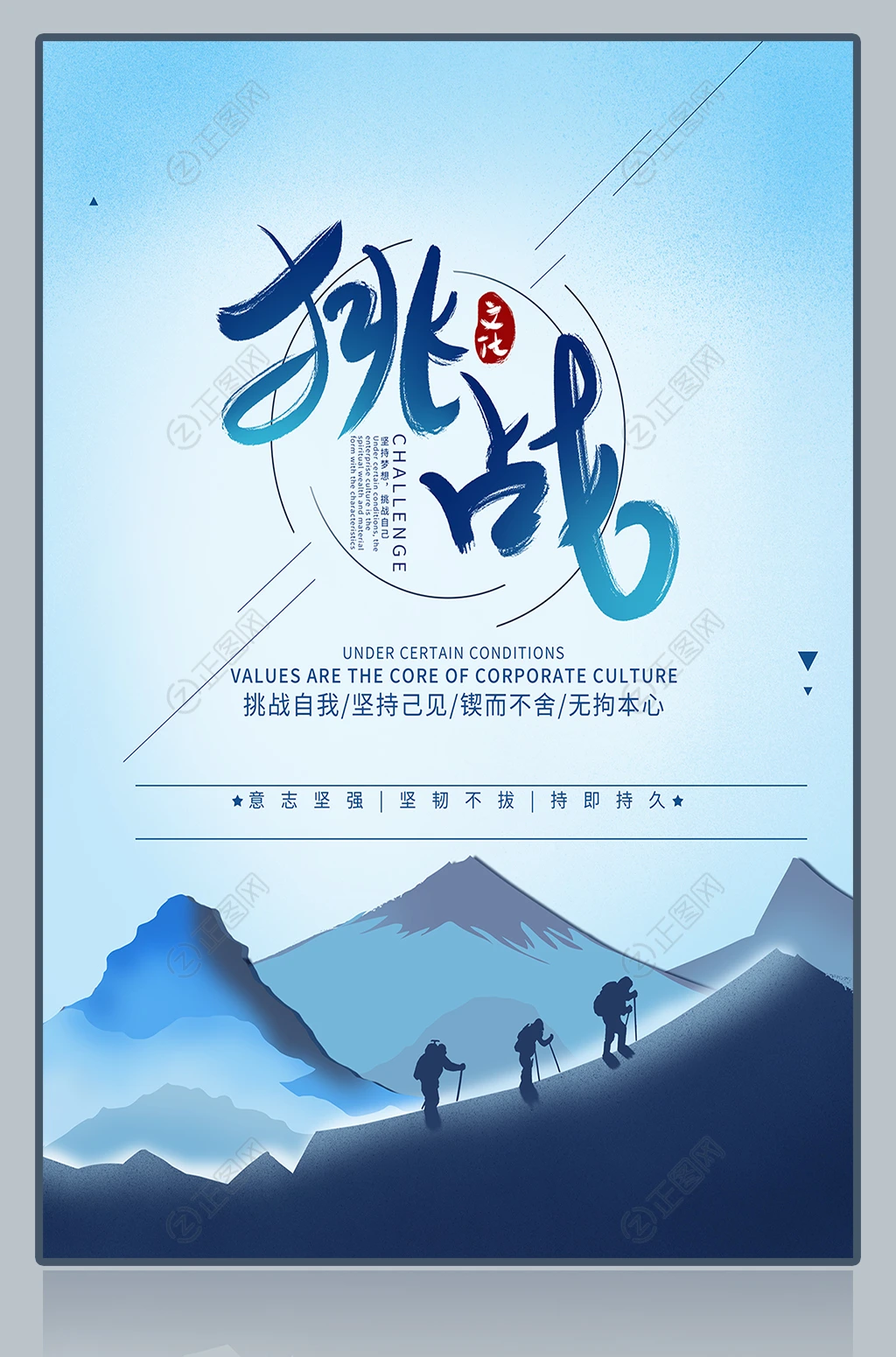 挑战企业文化展板设计 挑战企业文化展板设计