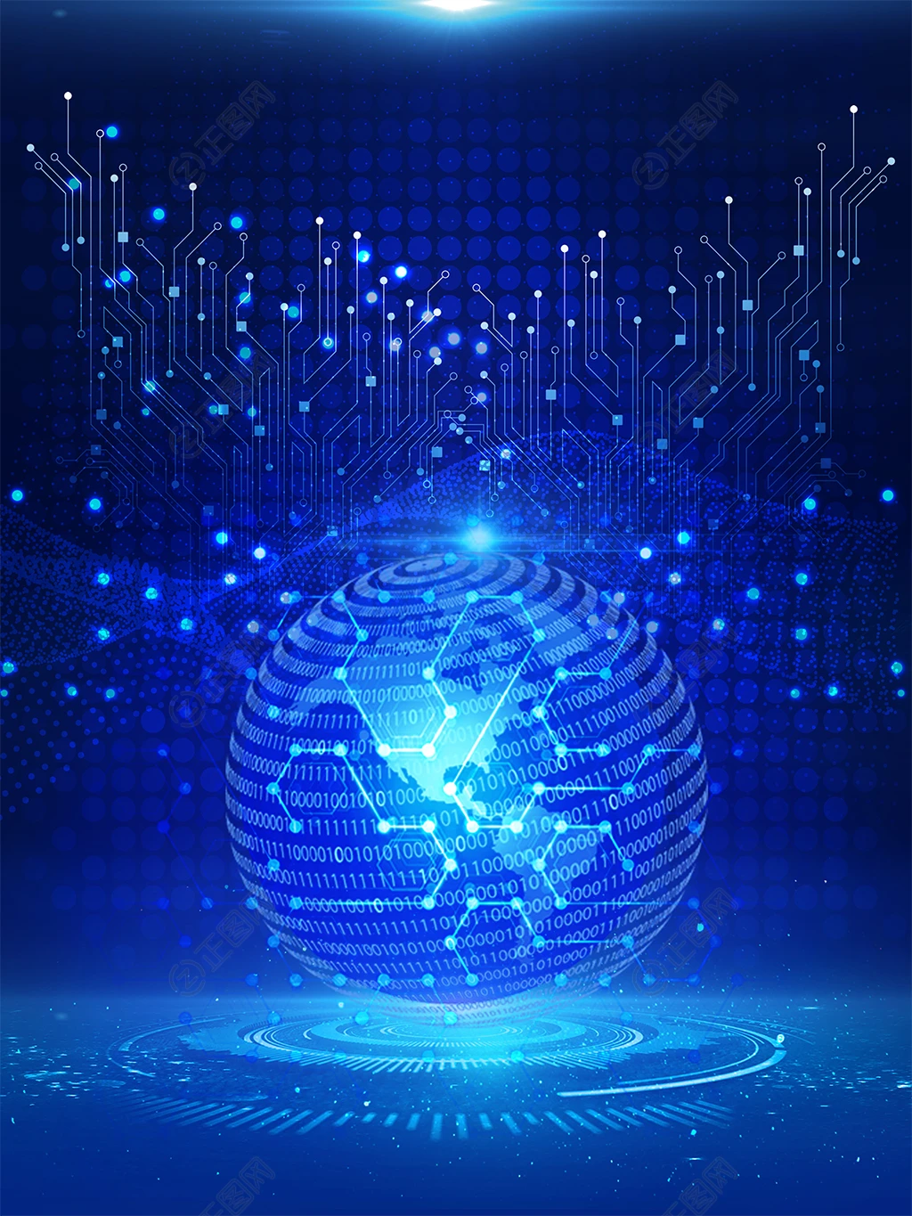 光效球体科技背景图片 光效球体科技背景图片