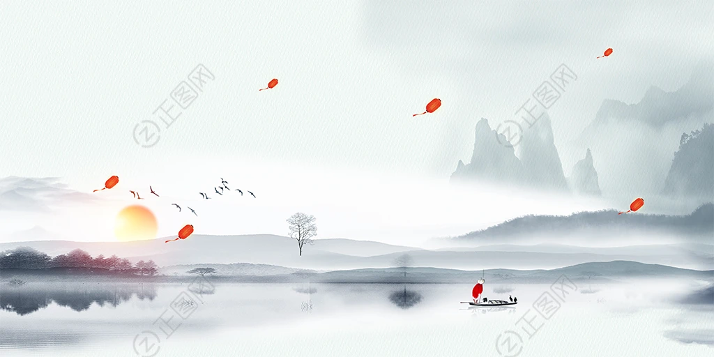 水墨意境背景图片素材 水墨意境背景图片素材
