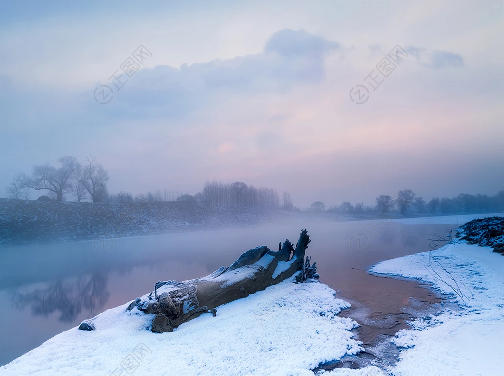 大气雪景图片