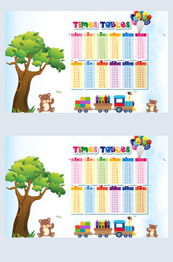 小学生乘法口诀表打印
