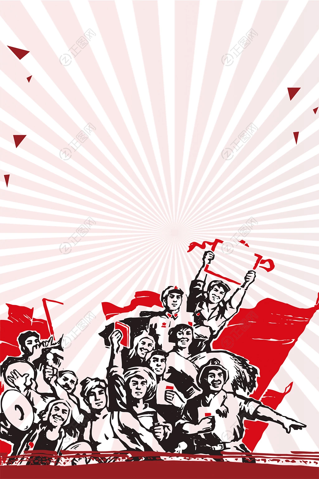 工农革命劳动人民剪影五一背景素材 工农革命劳动人民剪影五一背景素材