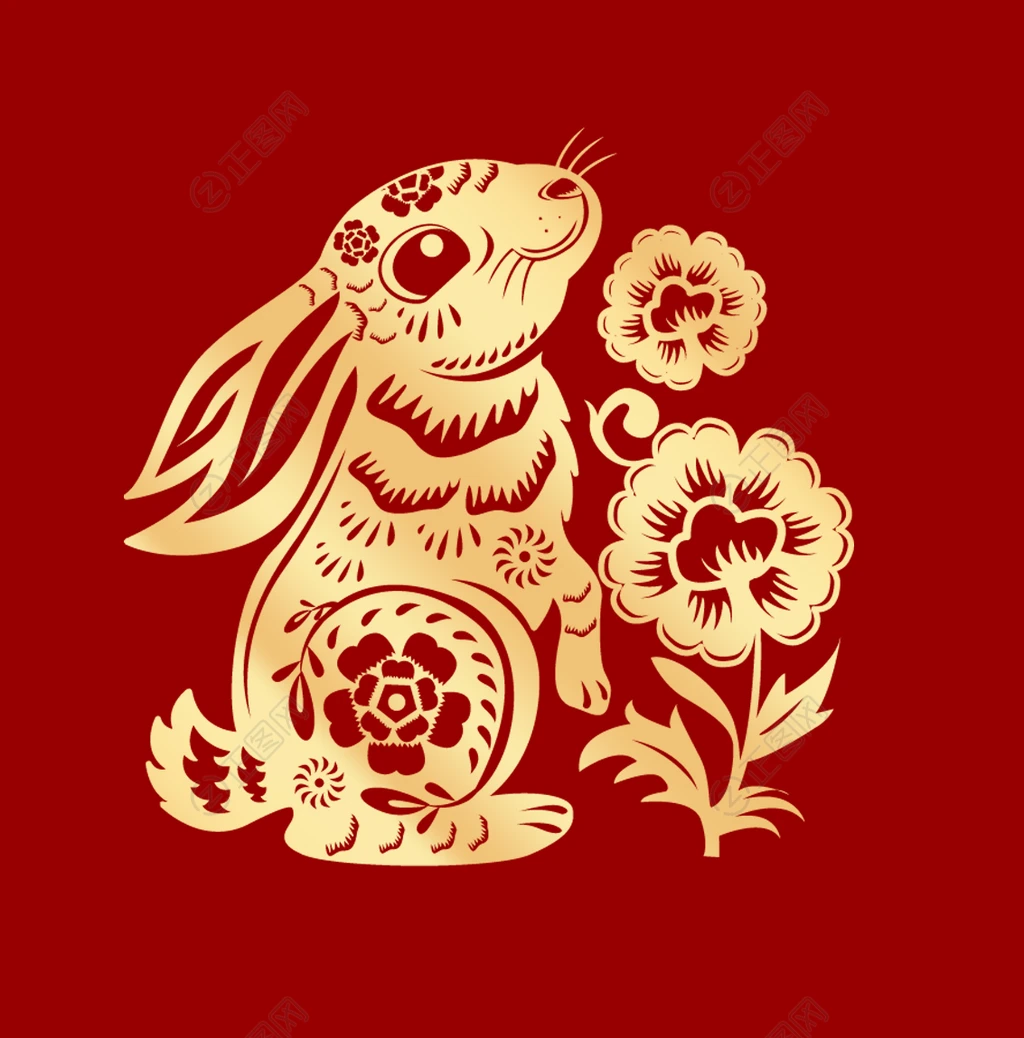 兔子剪纸图片 兔子剪纸图片
