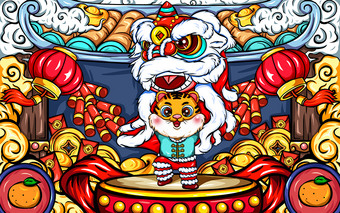 新年国潮海报