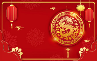 龙年海报背景素材
