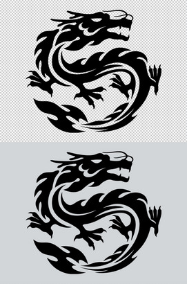 龙矢量素材