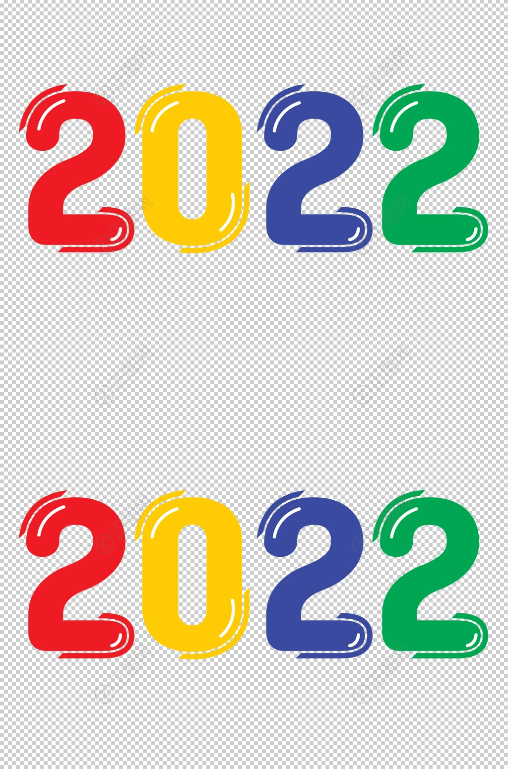 多彩2022字体设计 多彩2022字体设计