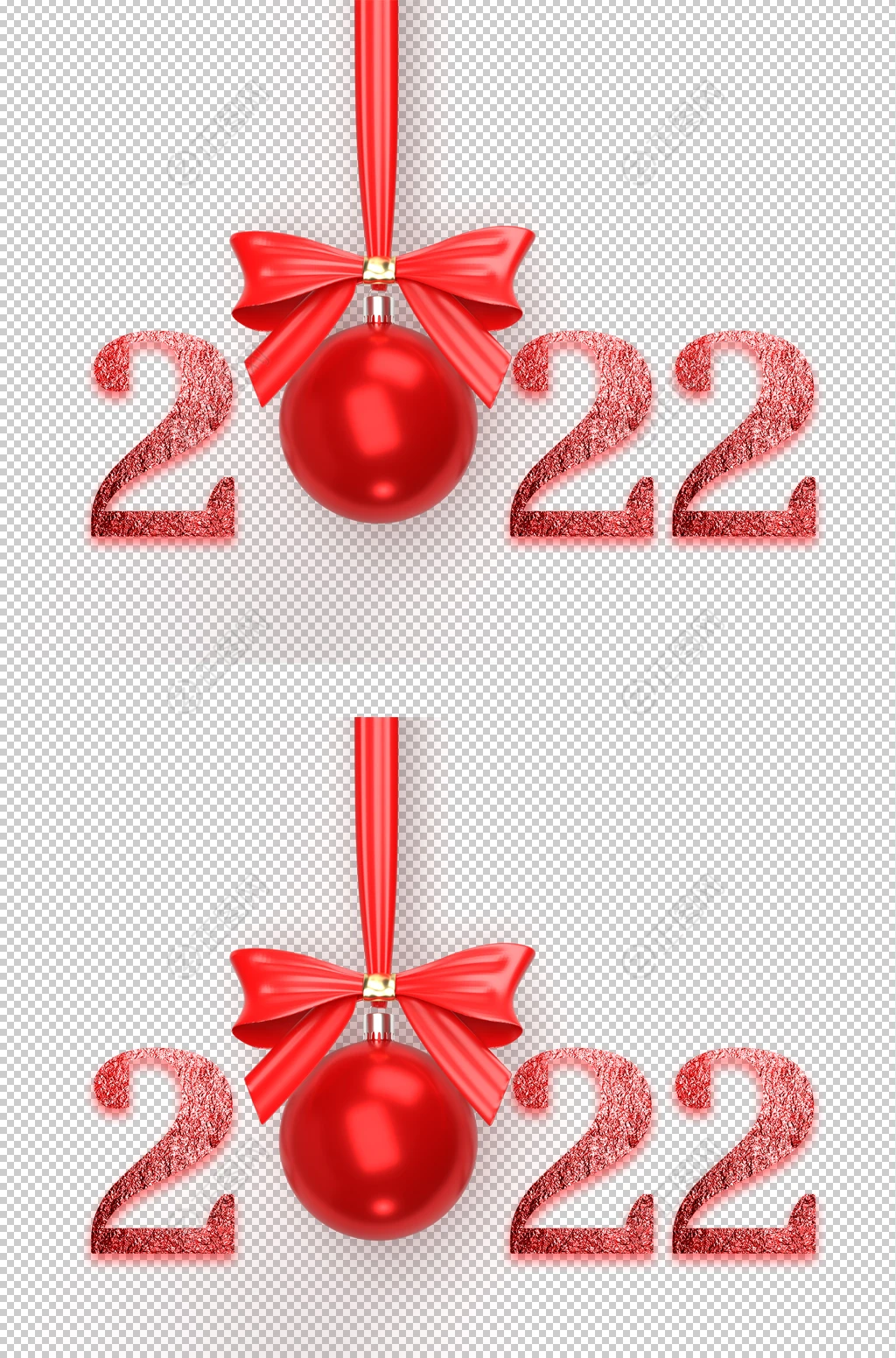 红色立体吊球2022字体 红色立体吊球2022字体