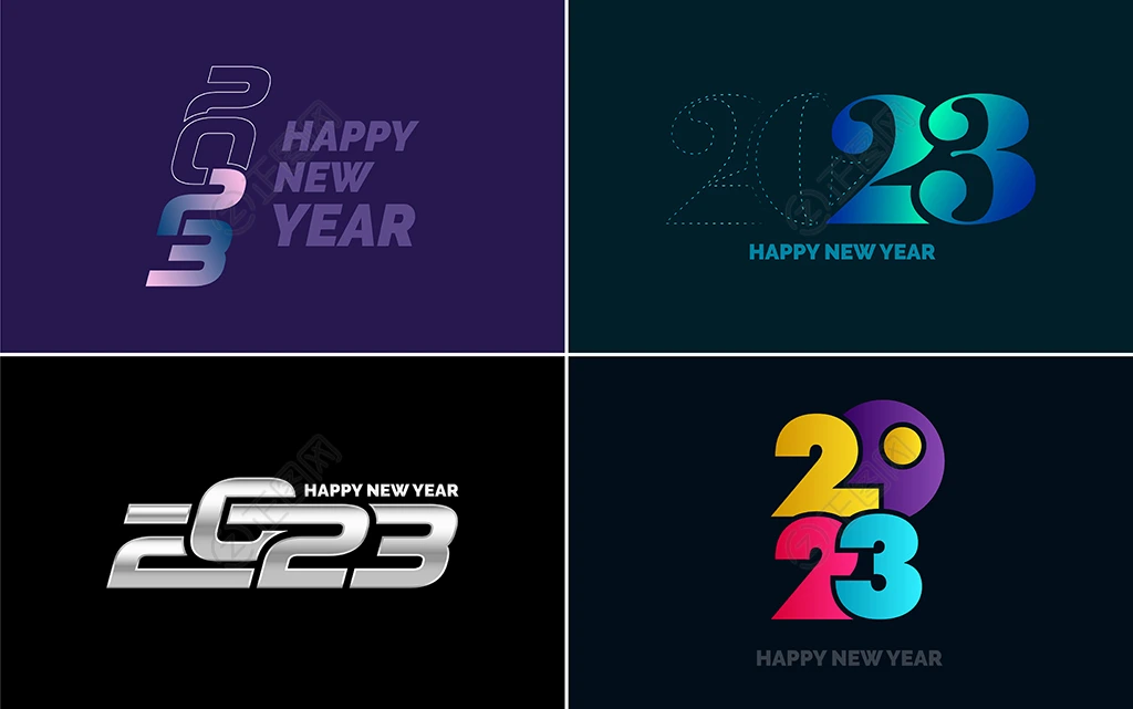 创意2023字体设计矢量素材 创意2023字体设计矢量素材