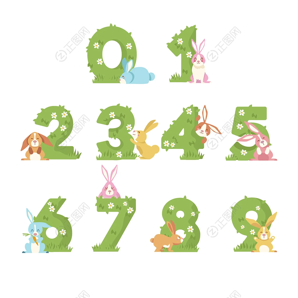 手绘卡通数字 手绘卡通数字