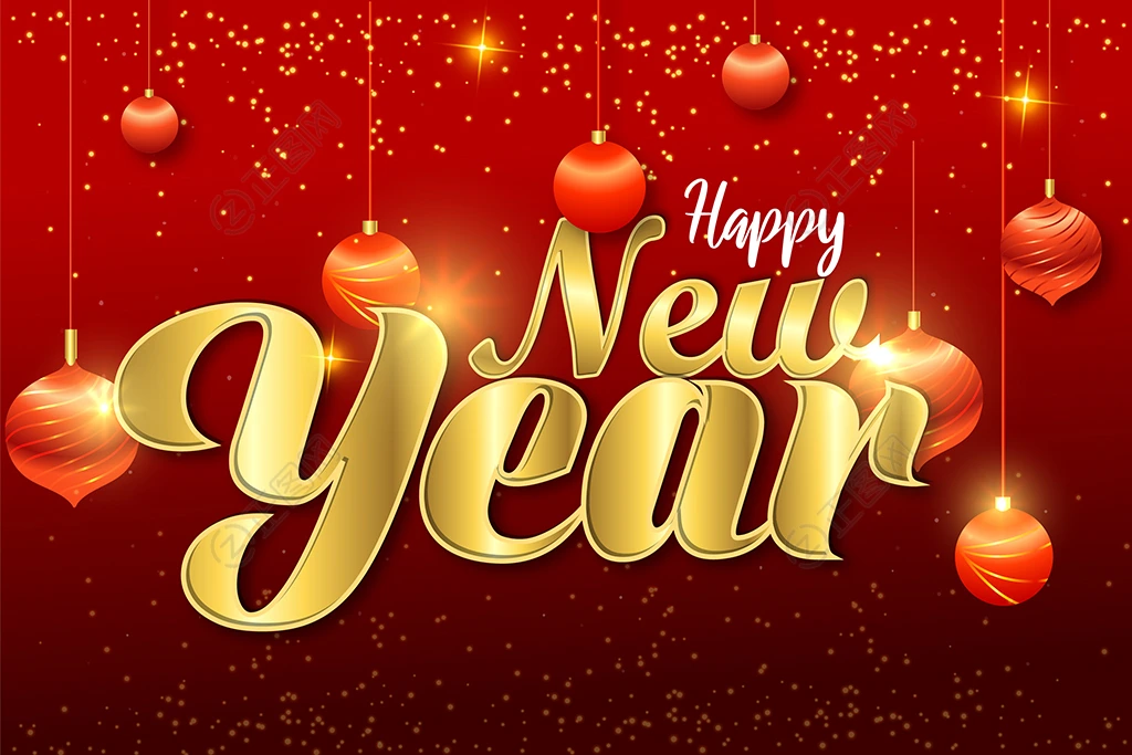 happy new year新年快乐英文海报 happy new year新年快乐英文海报