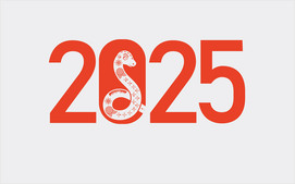 蛇年2025字体设计