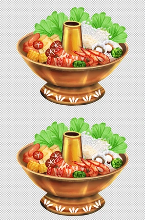 金色火锅png图片