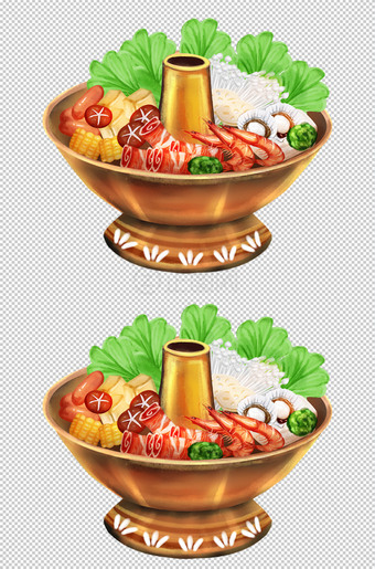 金色火锅png图片