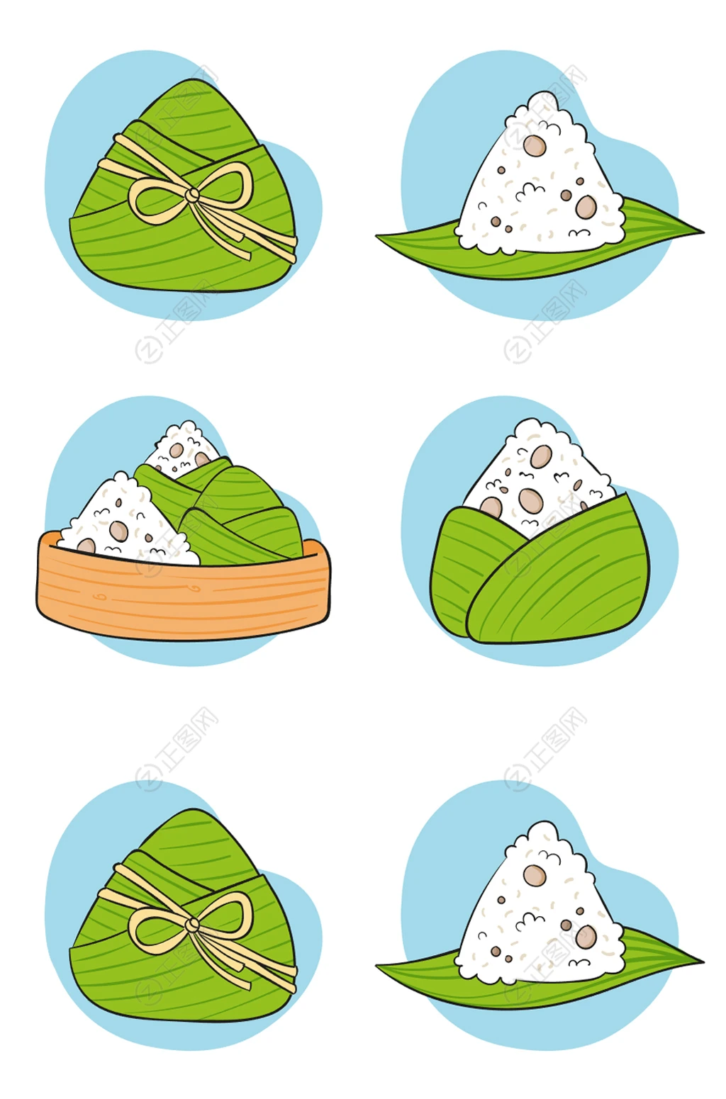 卡通粽子素材 卡通粽子素材