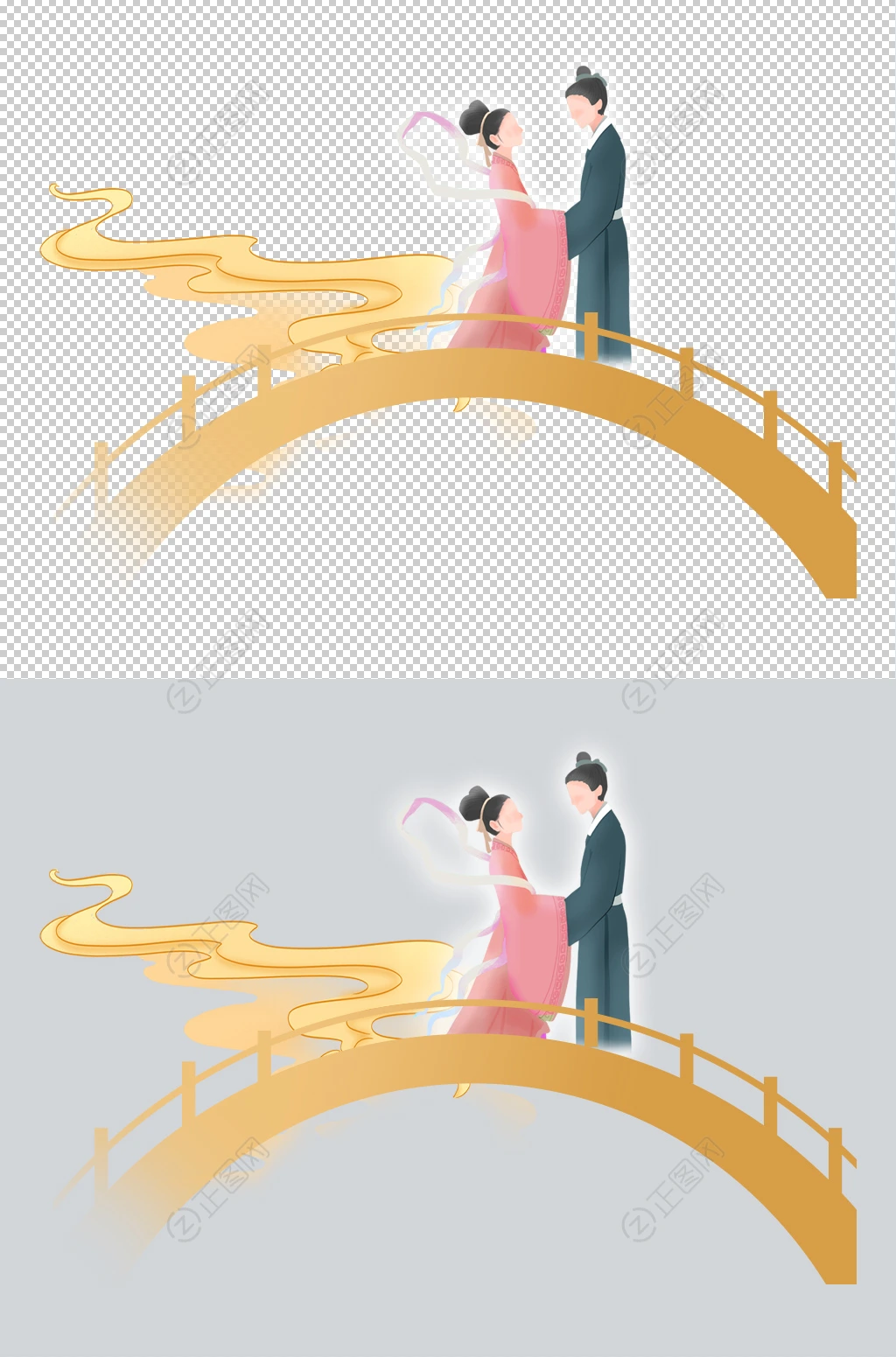 牛郎织女鹊桥素材 牛郎织女鹊桥素材