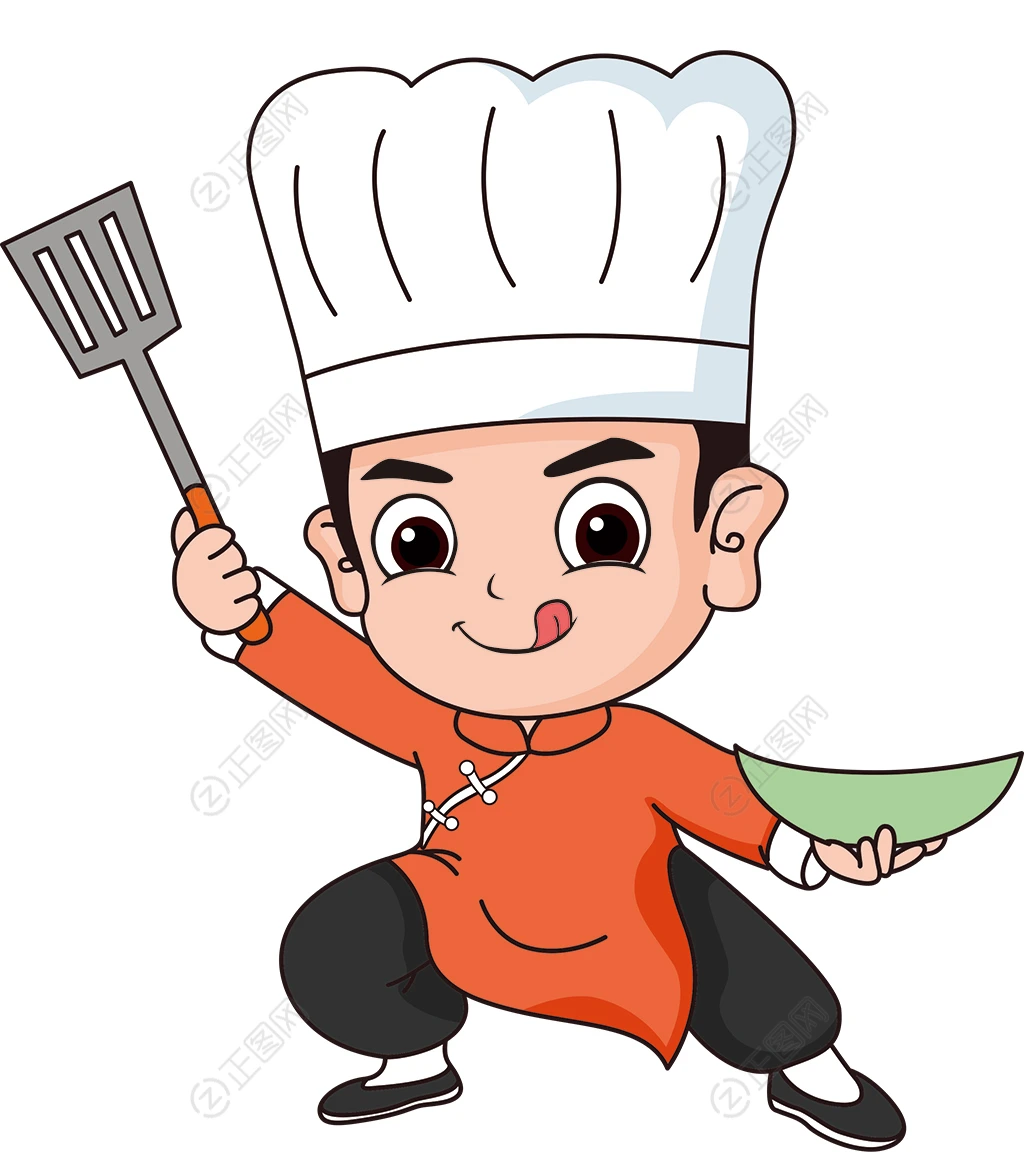 手绘卡通厨师图片