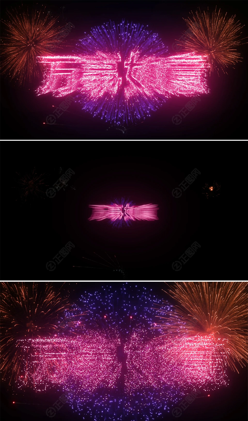 万事如意新年祝福烟花特效字视频素材 万事如意新年祝福烟花特效字视频素材