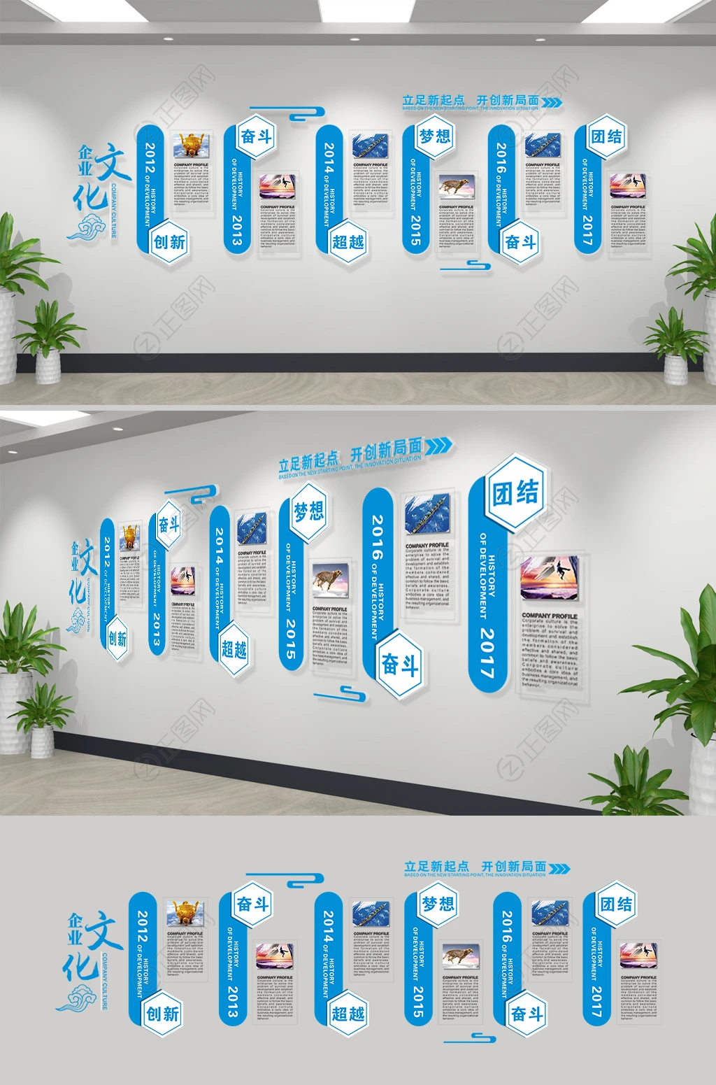 企业公司公司发展历程文化墙下载 企业公司公司发展历程文化墙下载