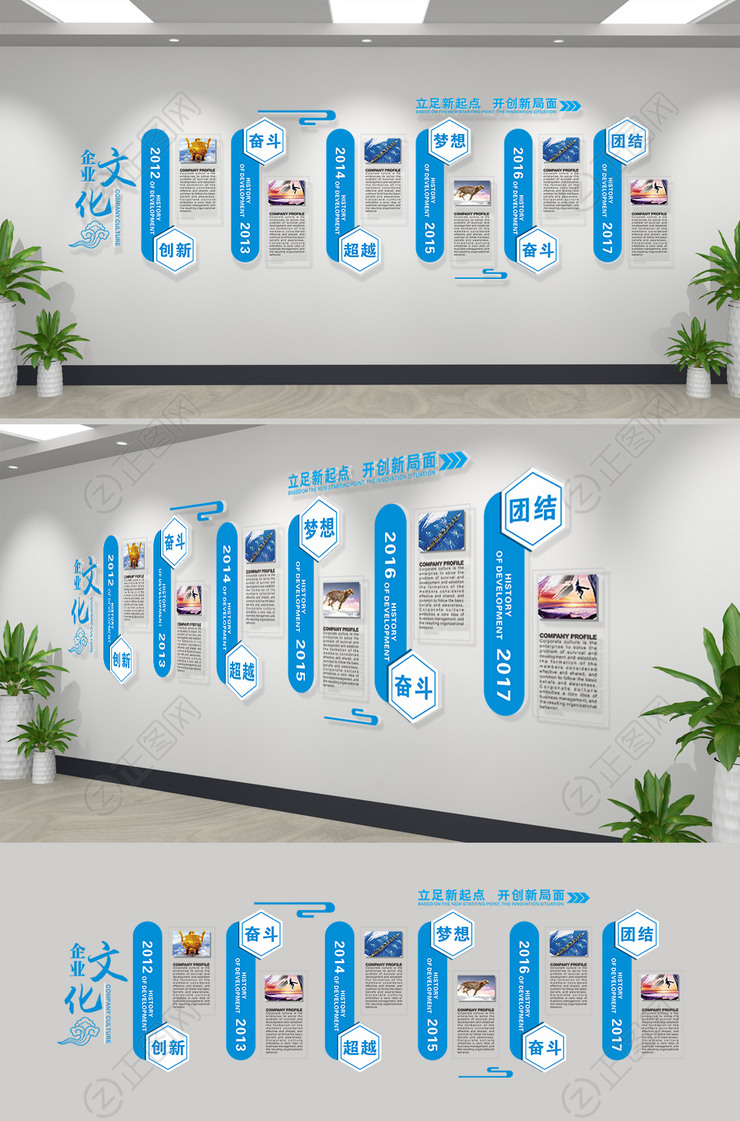 企业公司公司发展历程文化墙下载 企业公司公司发展历程文化墙下载