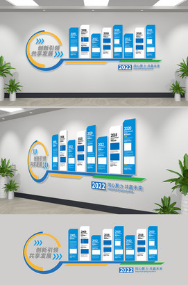 企业发展历程文化墙下载