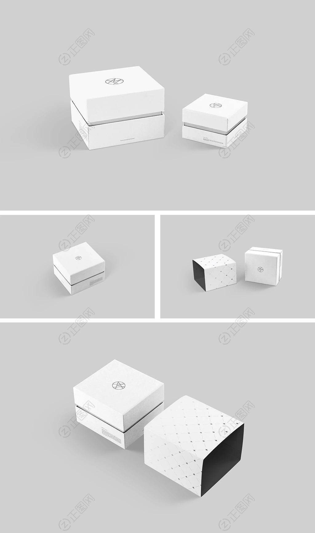 精品盒子贴图包装盒样机 精品盒子贴图包装盒样机