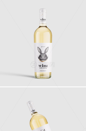 果酒瓶贴样机