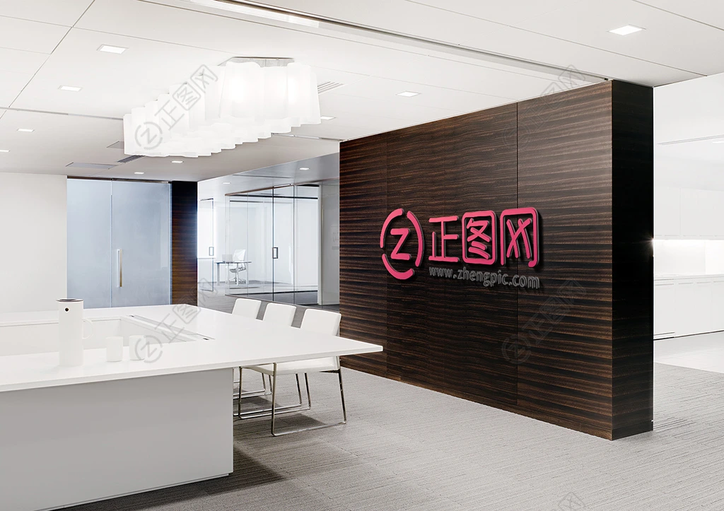 办公室场景公司形象墙LOGO样机免费下载 办公室场景公司形象墙LOGO样机免费下载