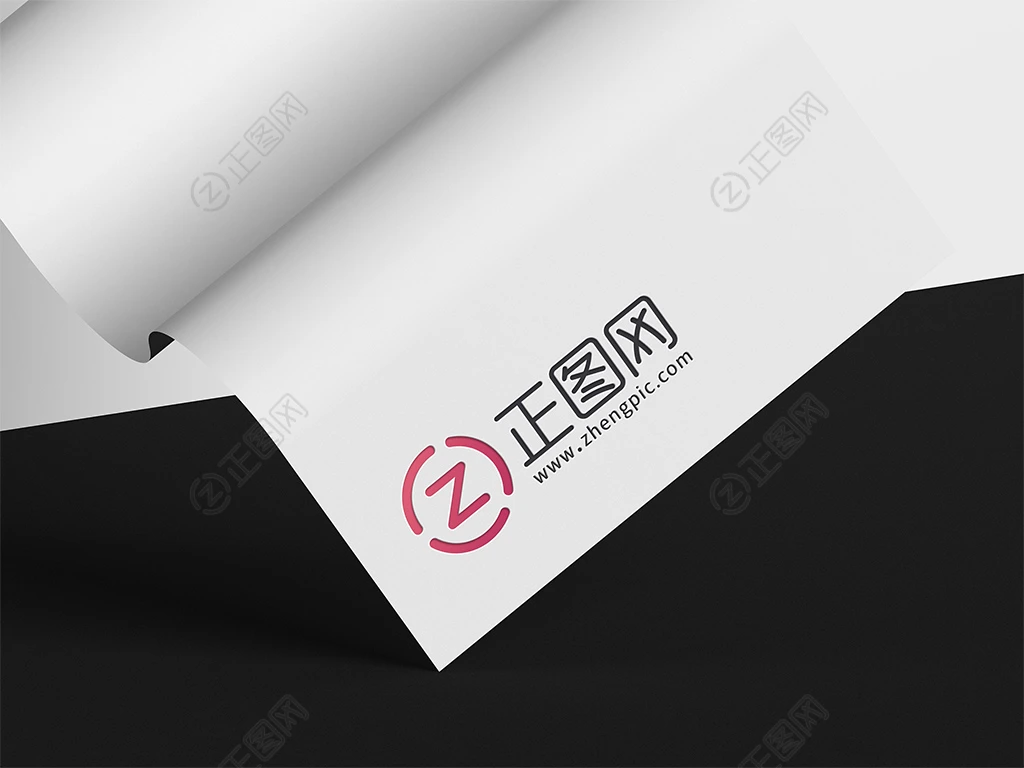 曲线纸LOGO样机免费下载 曲线纸LOGO样机免费下载