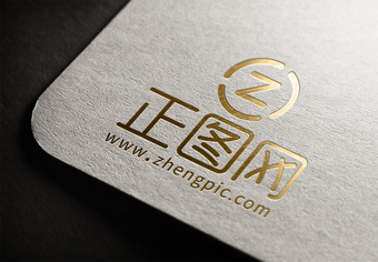 烫金LOGO样机自动智能贴图PSD模板