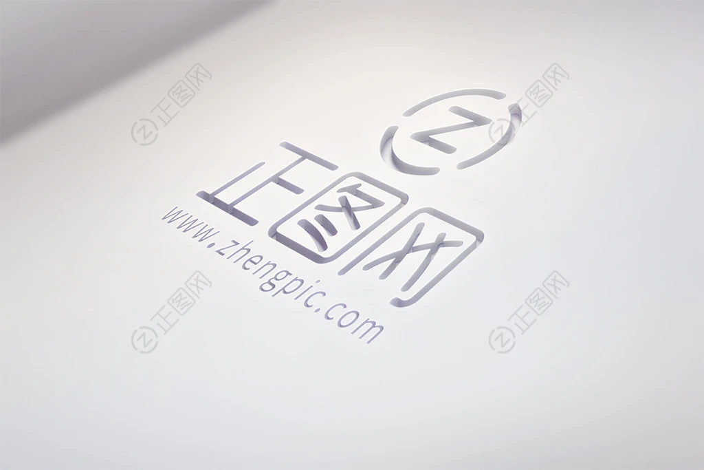 白色木板雕刻镂空logo样机 白色木板雕刻镂空logo样机