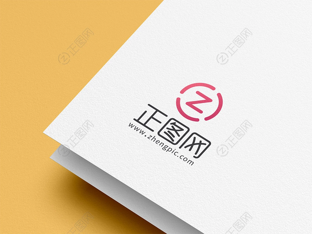 白色智障边角logo样机 白色智障边角logo样机