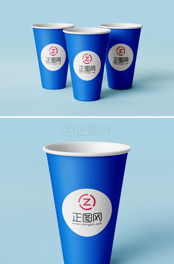 一次性纸杯logo样机
