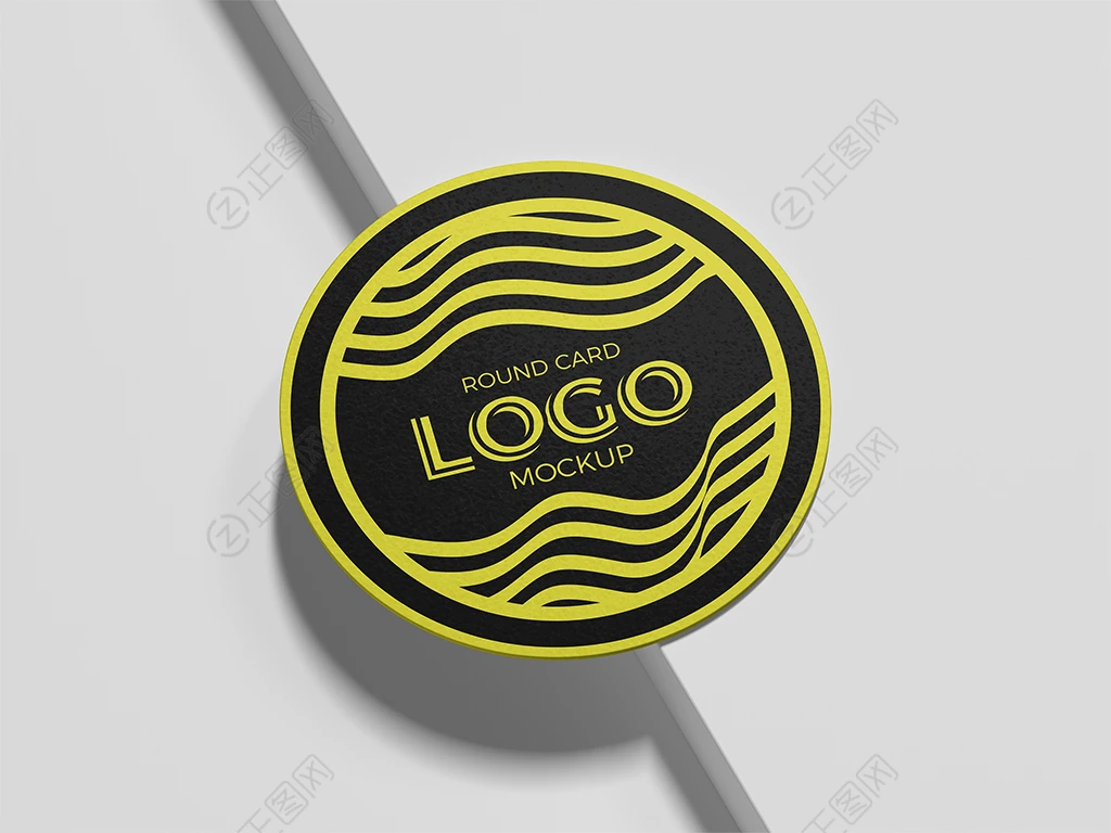 圆形卡通logo样机 圆形卡通logo样机