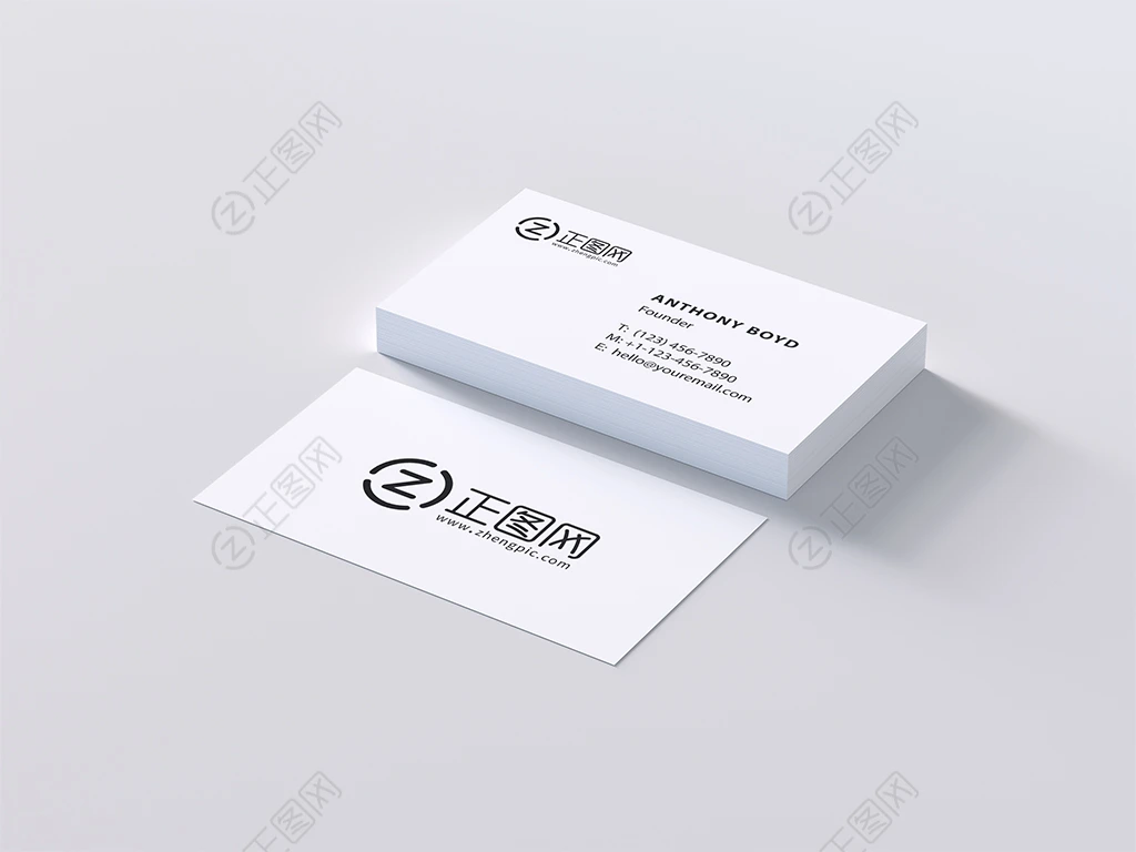 名片样机Business card Mockup