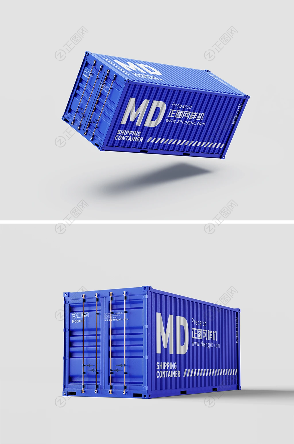 集装箱样机贴图psd素材下载 集装箱样机贴图psd素材下载