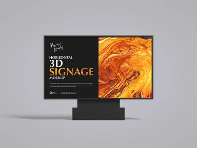 3D标牌样机模板