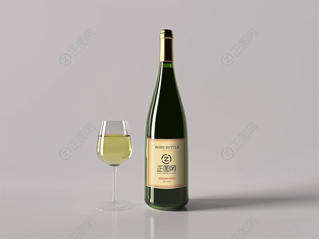 鸡尾酒瓶贴样机 鸡尾酒瓶贴样机