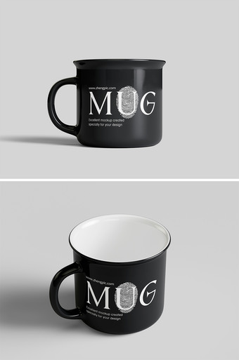 陶瓷杯logo样机