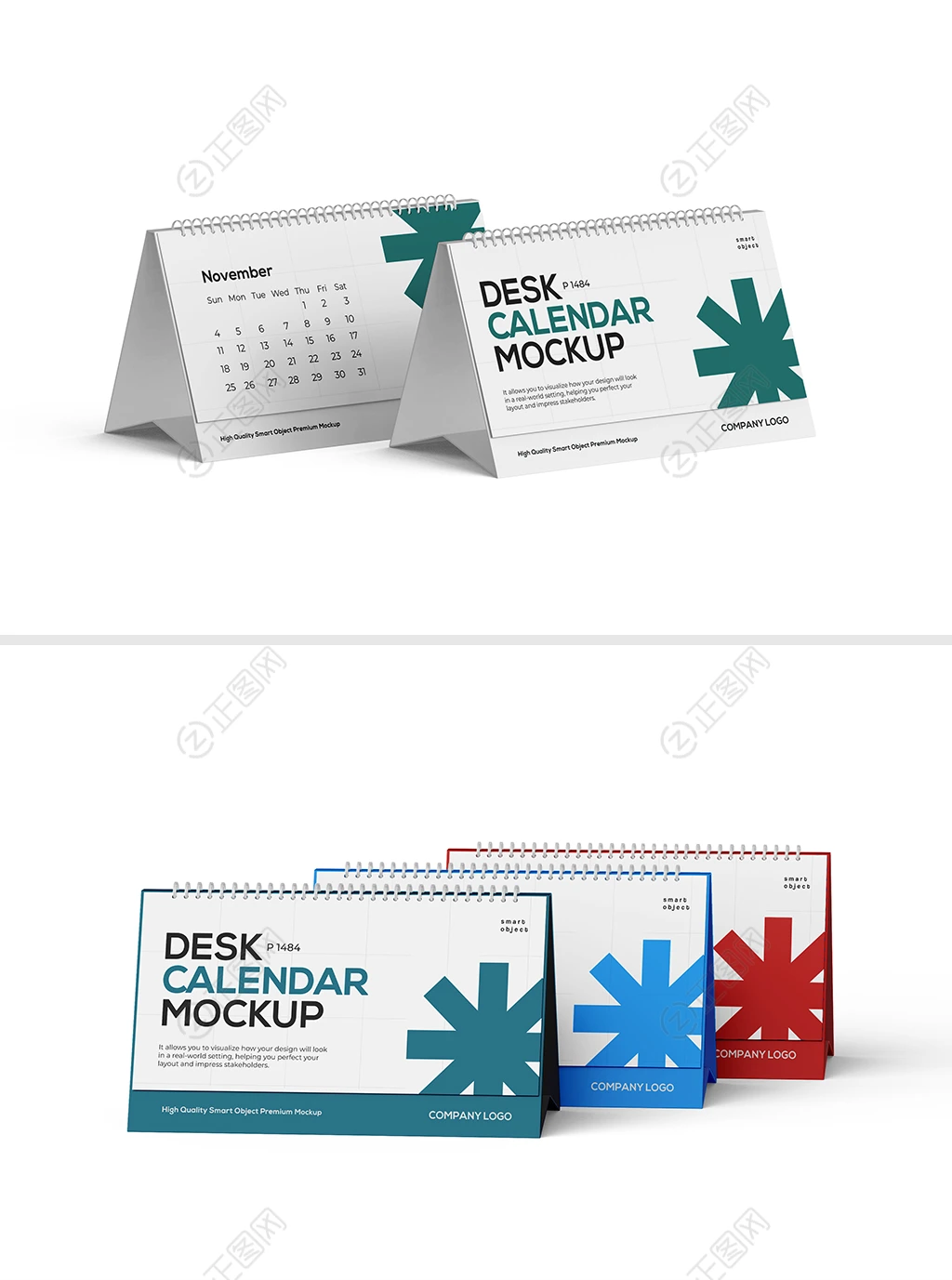台历智能贴图日历mockup样机