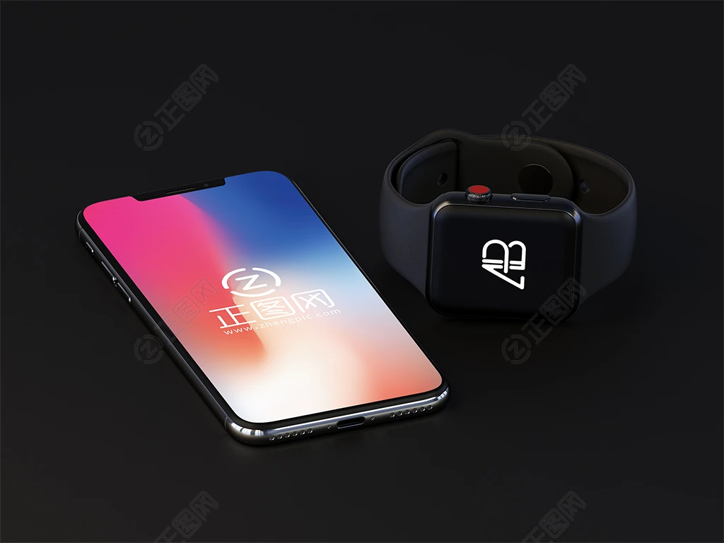 iphone X苹果手机手表样机 iphone X苹果手机手表样机