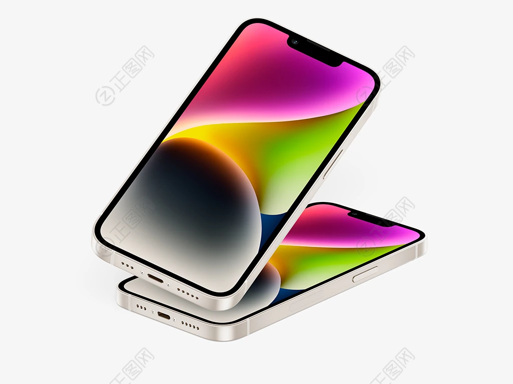 金色iphone14手机样机 金色iphone14手机样机